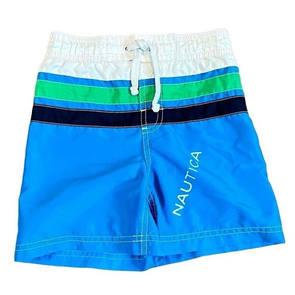 Nautica Boys Color Block Swimsuit Shorts 3T - Picture 1 of 7